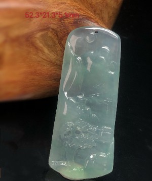 翡翠山水挂件